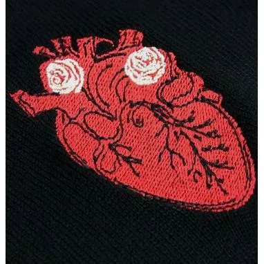 Embroidered Heart Vintage Inspired Pullover Top by Hemet