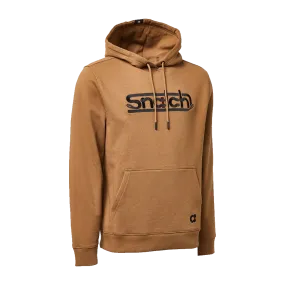 Embroidered Snatch Hoodie Dark Sand