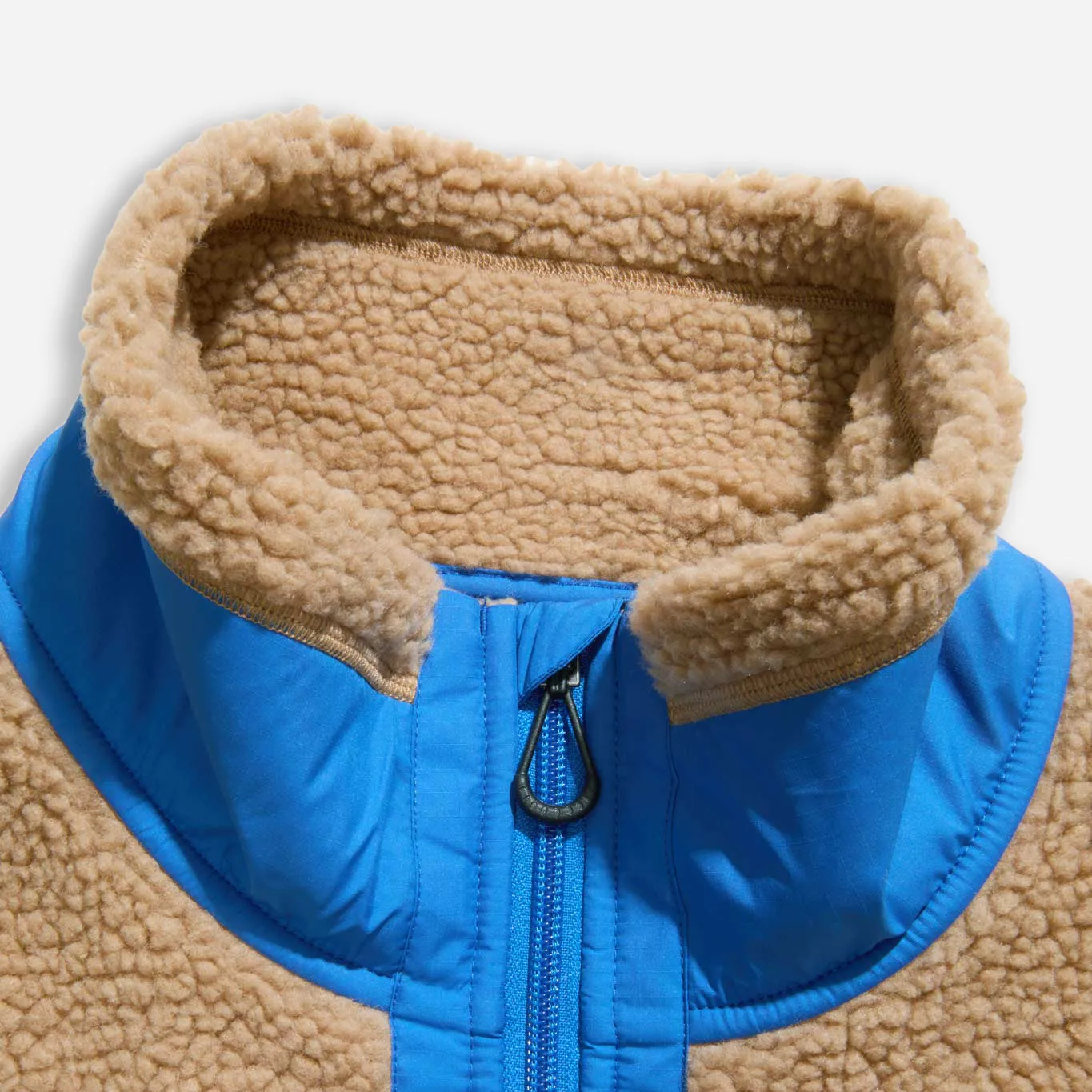 EXPEDITION FLEECE JACKET - BEIGE/BLUE