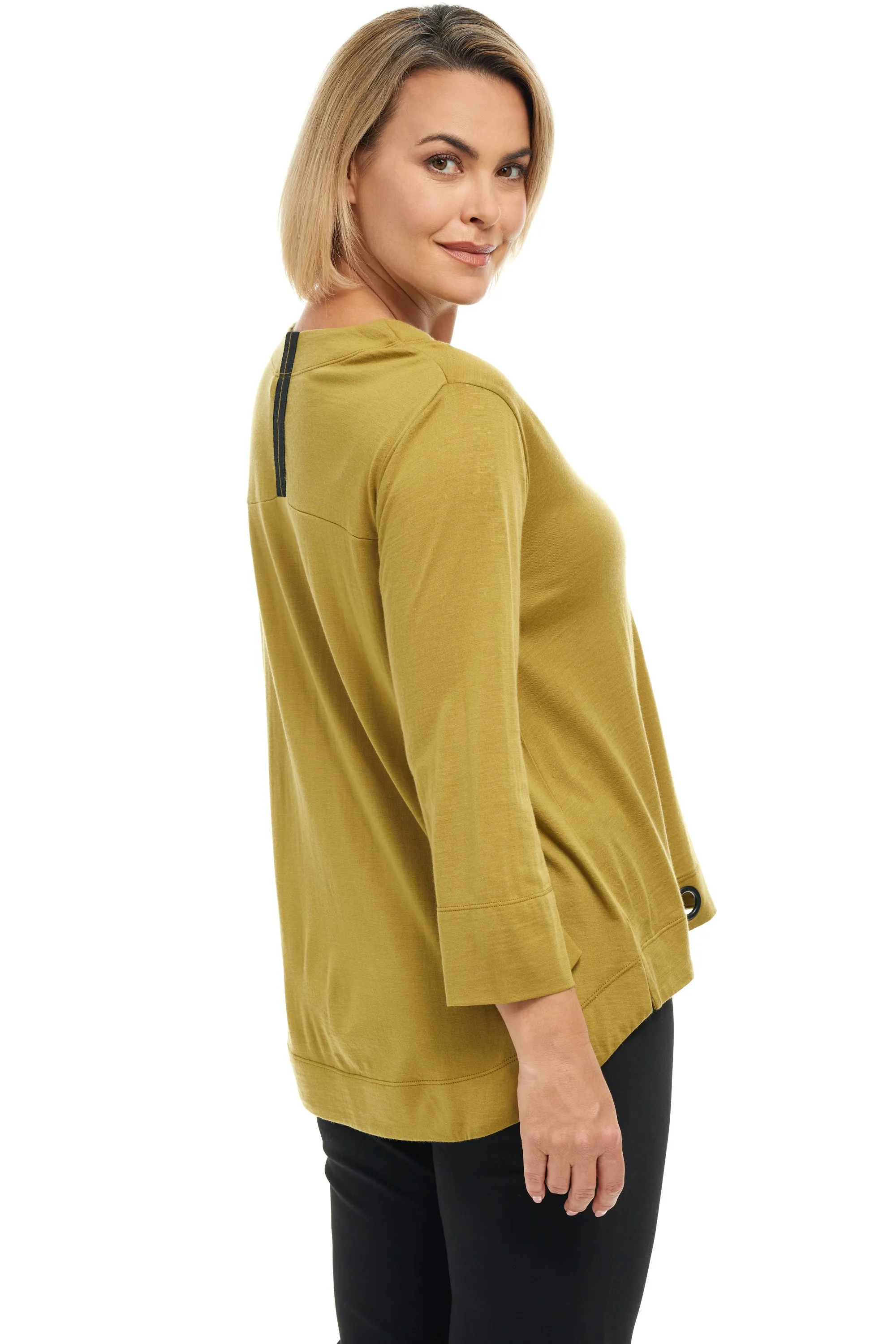 Eyelet Merino Top