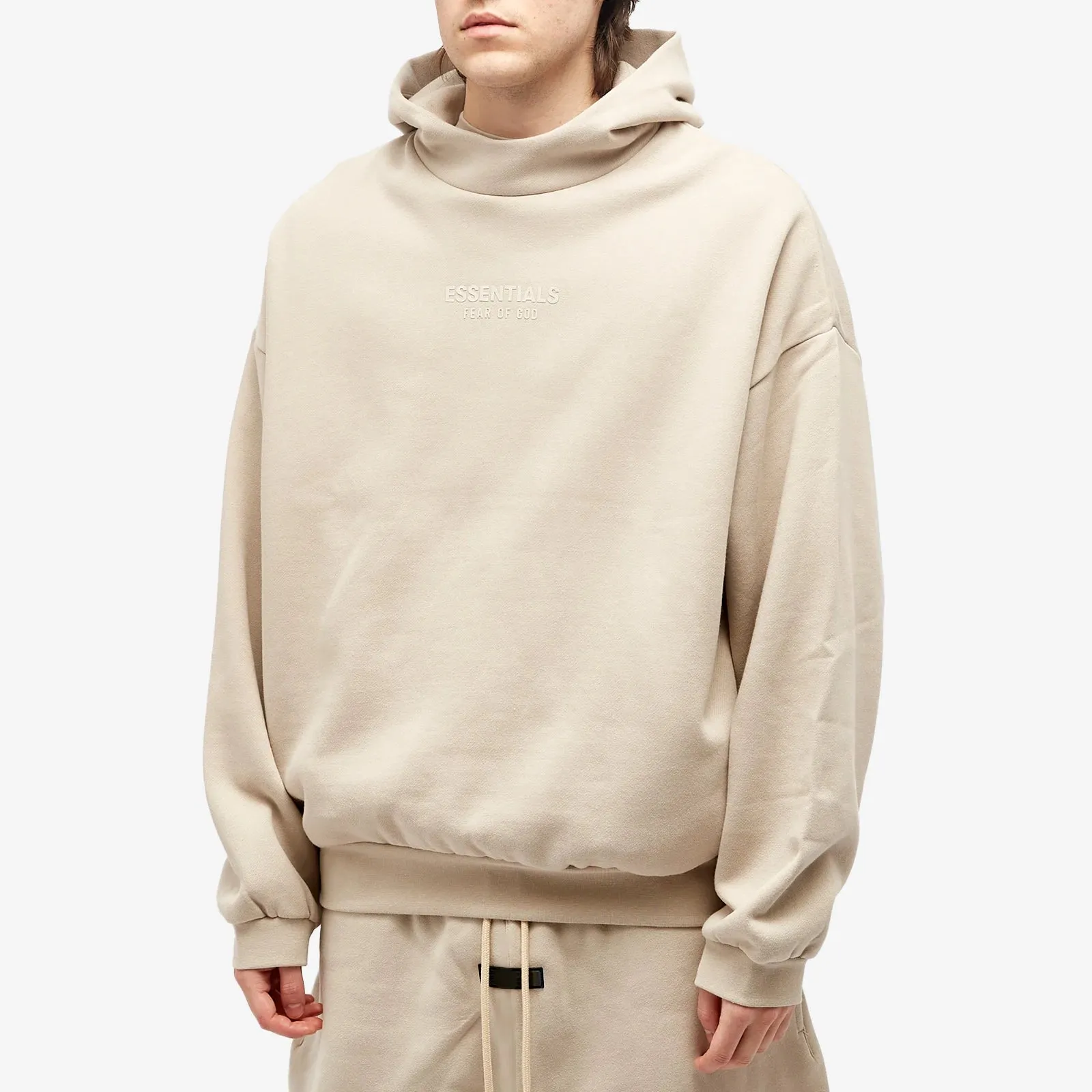 Fear Of God Essentials Hoodie  Silver Cloud