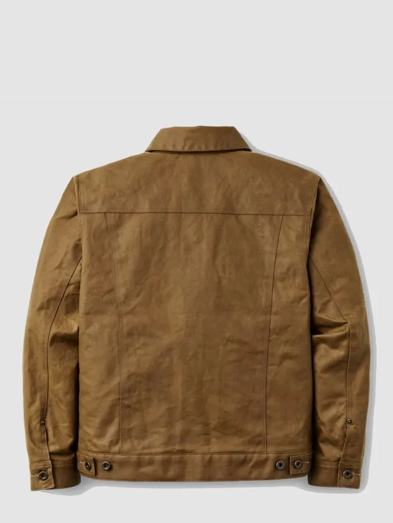 Filson Tin Cloth Dark Tan Short Lined Cruiser Jacket