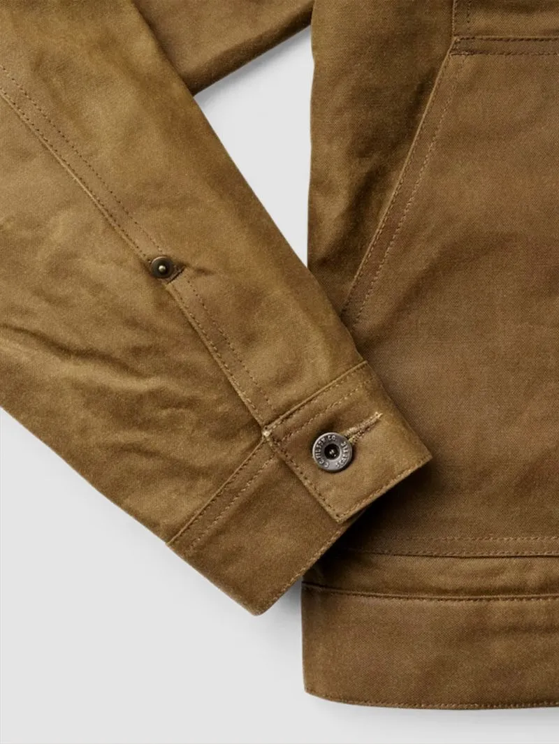 Filson Tin Cloth Dark Tan Short Lined Cruiser Jacket