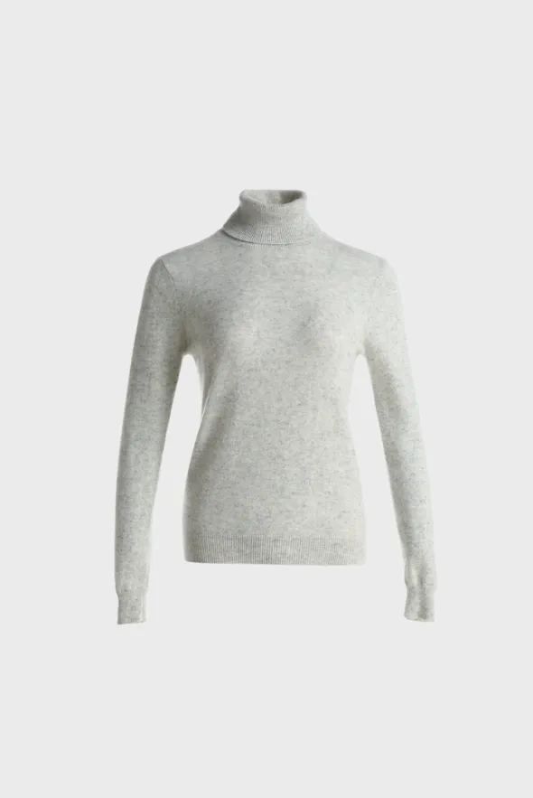 Fitted Turtleneck Sweater (Cashmere & Merino Wool)