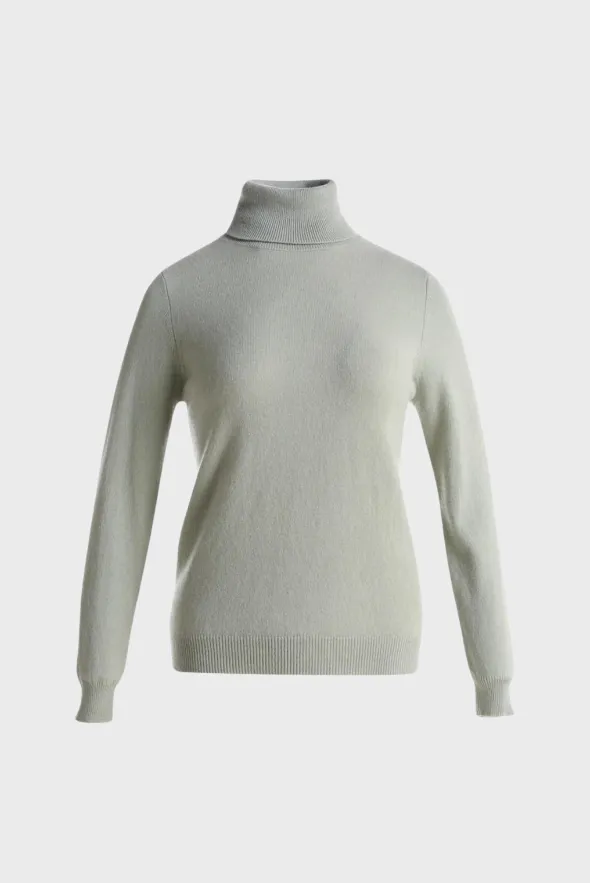 Fitted Turtleneck Sweater (Cashmere & Merino Wool)