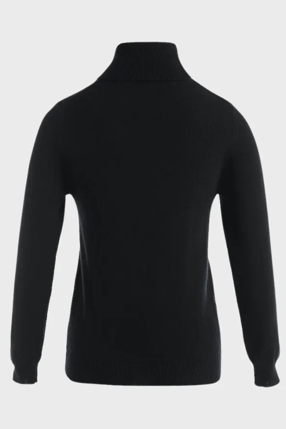 Fitted Turtleneck Sweater (Cashmere & Merino Wool)