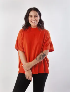 Flame Orange Caroline Top