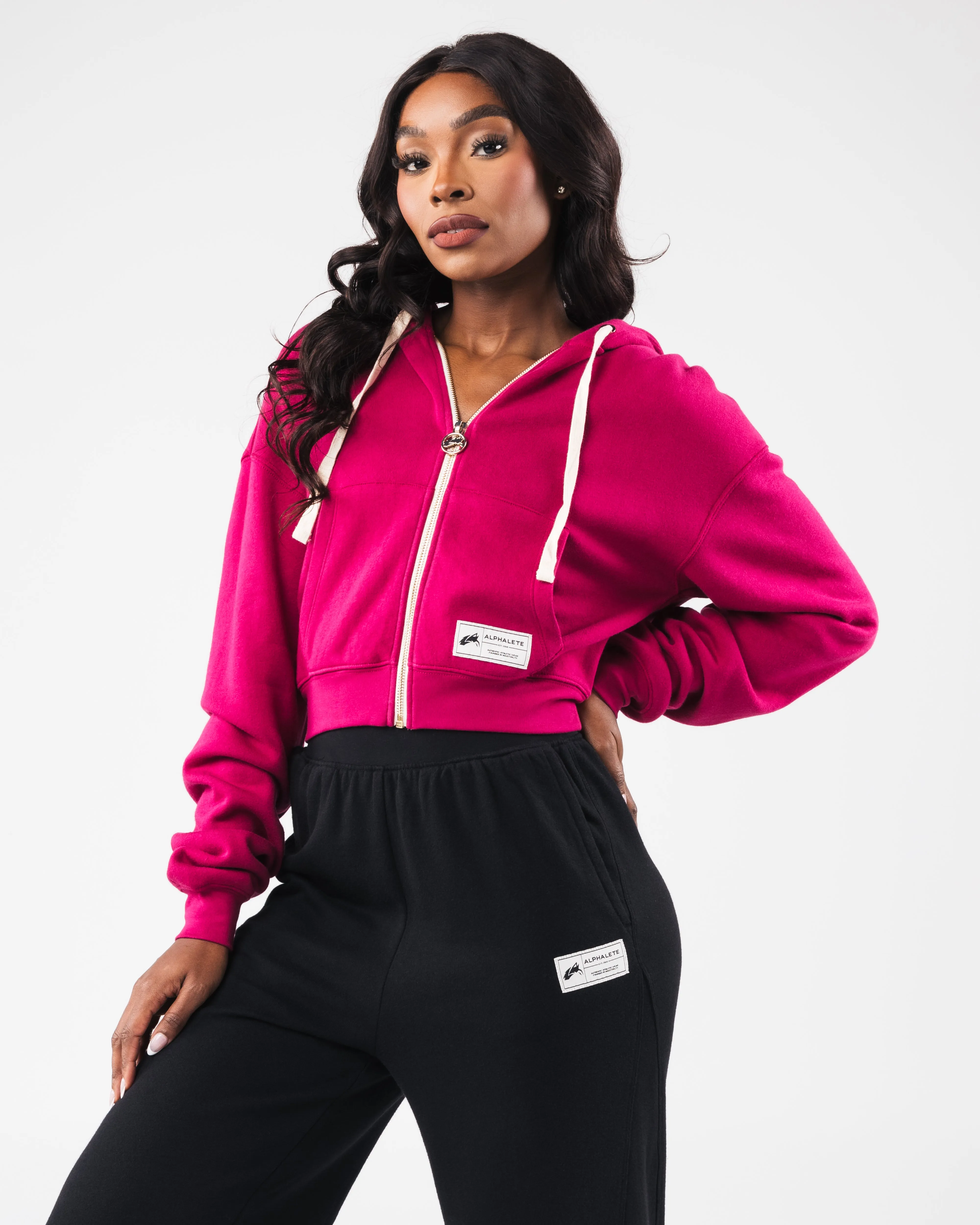 Fleece Zip Jacket - Berry