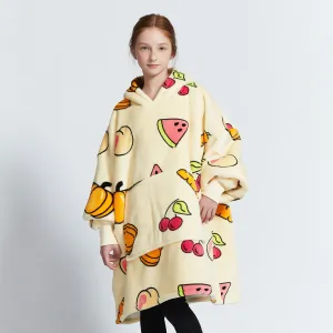 Fruits Cream Kids Hoodie Blanket