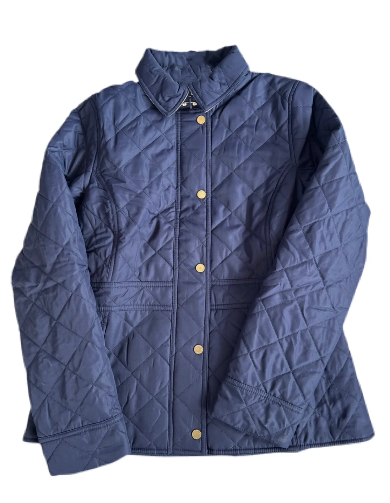 Girls Navy Jemima Quilt Jacket