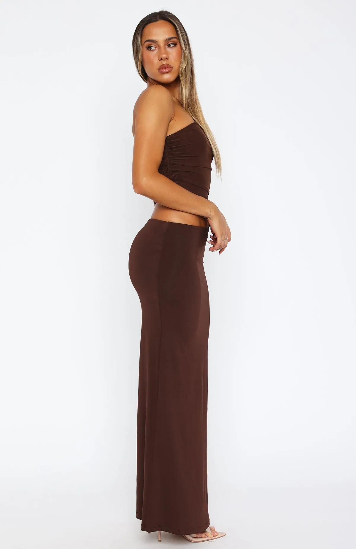 Give Me The Chance Maxi Dress Chocolate