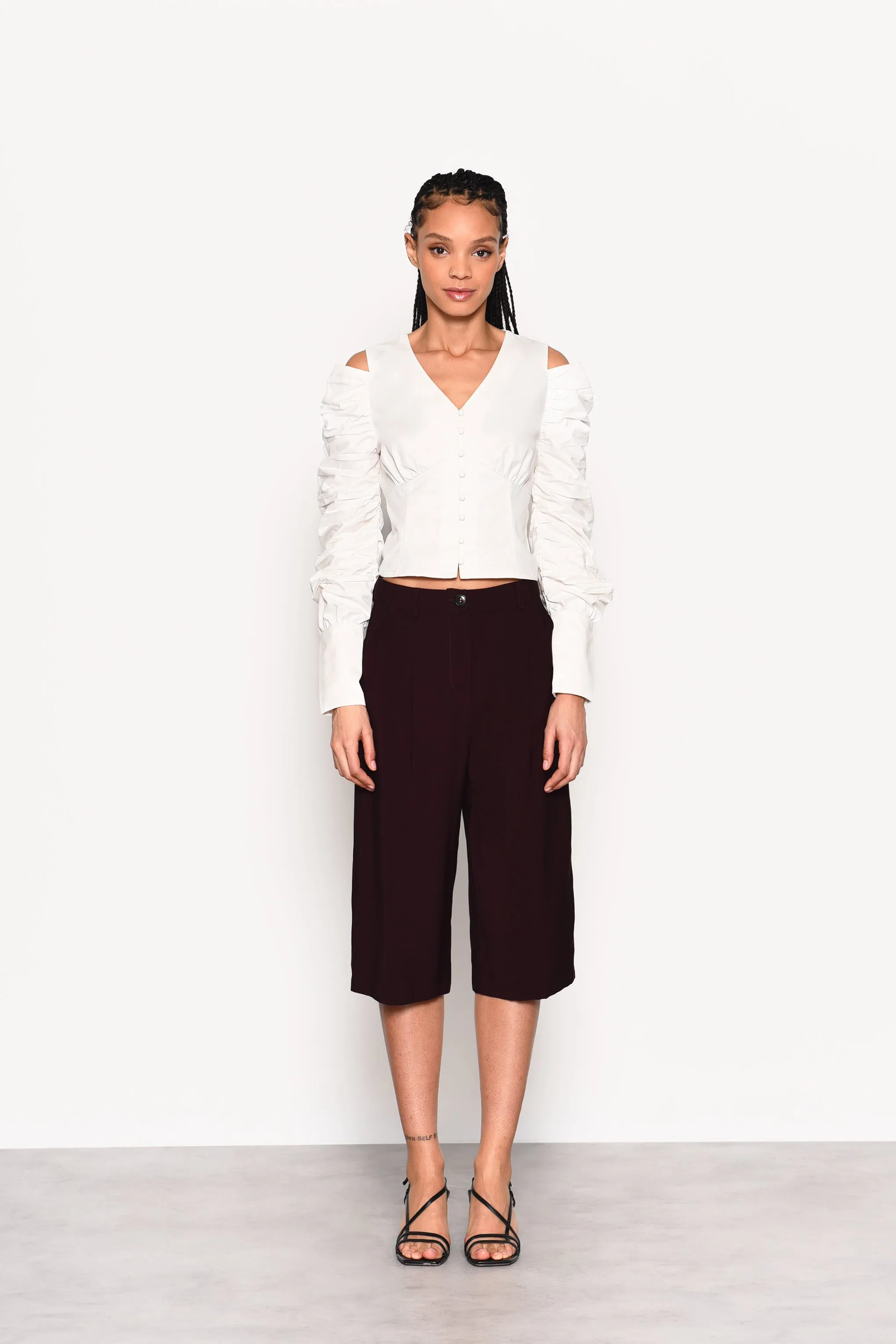 Glamorous Plum High Waisted Culottes