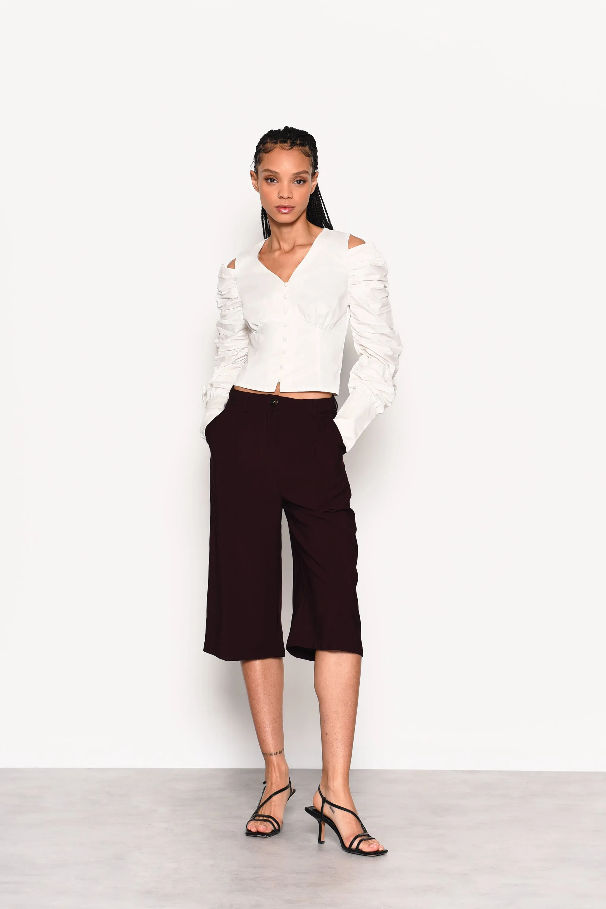 Glamorous Plum High Waisted Culottes