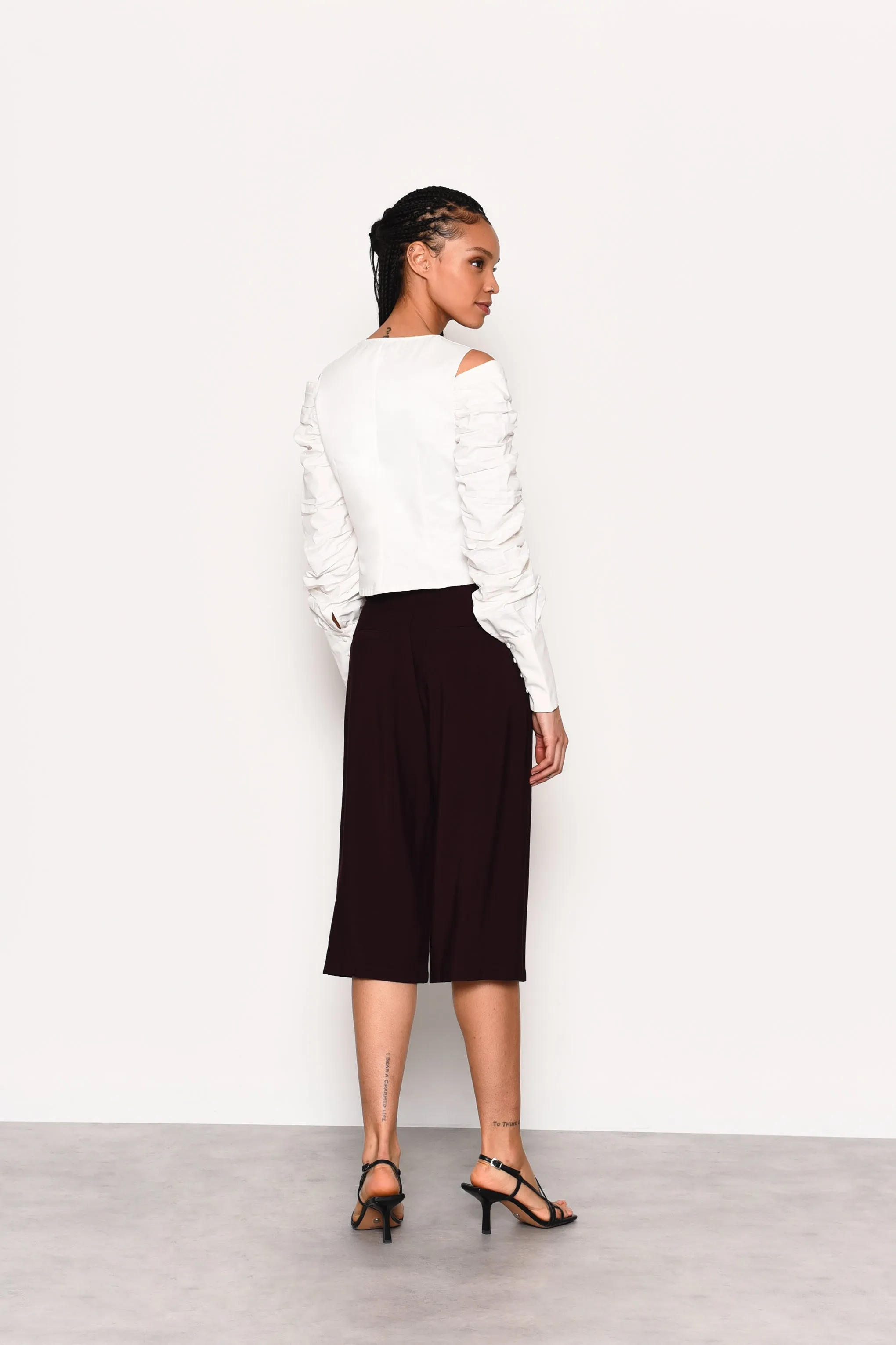 Glamorous Plum High Waisted Culottes