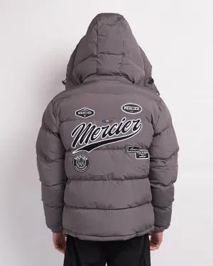 Grey Black Teams Puffer Jacket