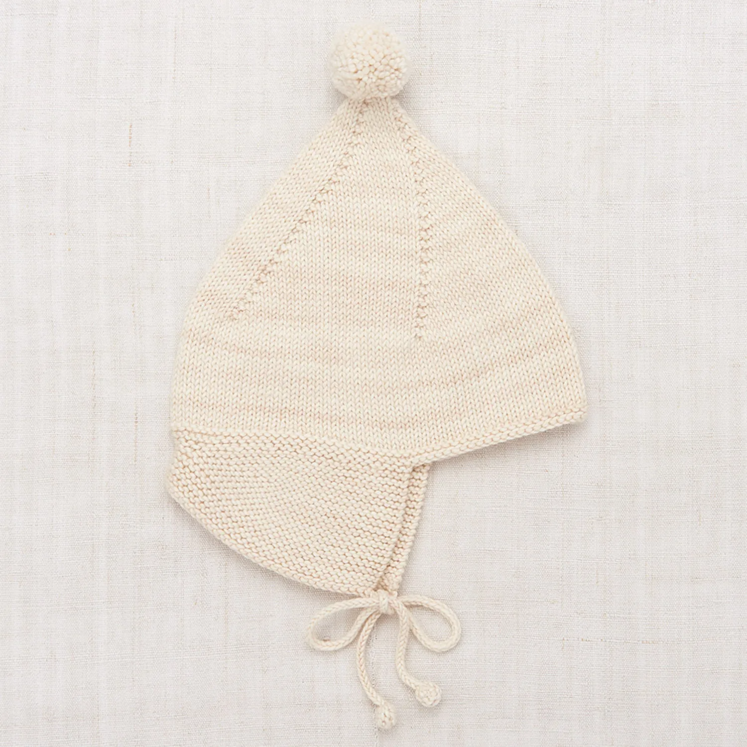 Hand Knit Merino Wool Pointy Peak Hat - String