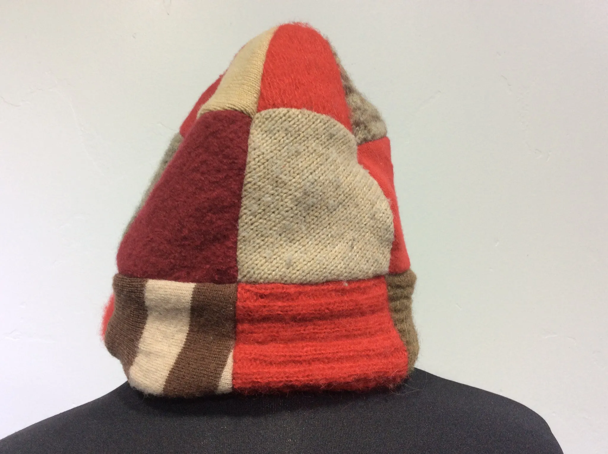 Hat ~ Handmade Sweater Patchwork Hat / Beanie