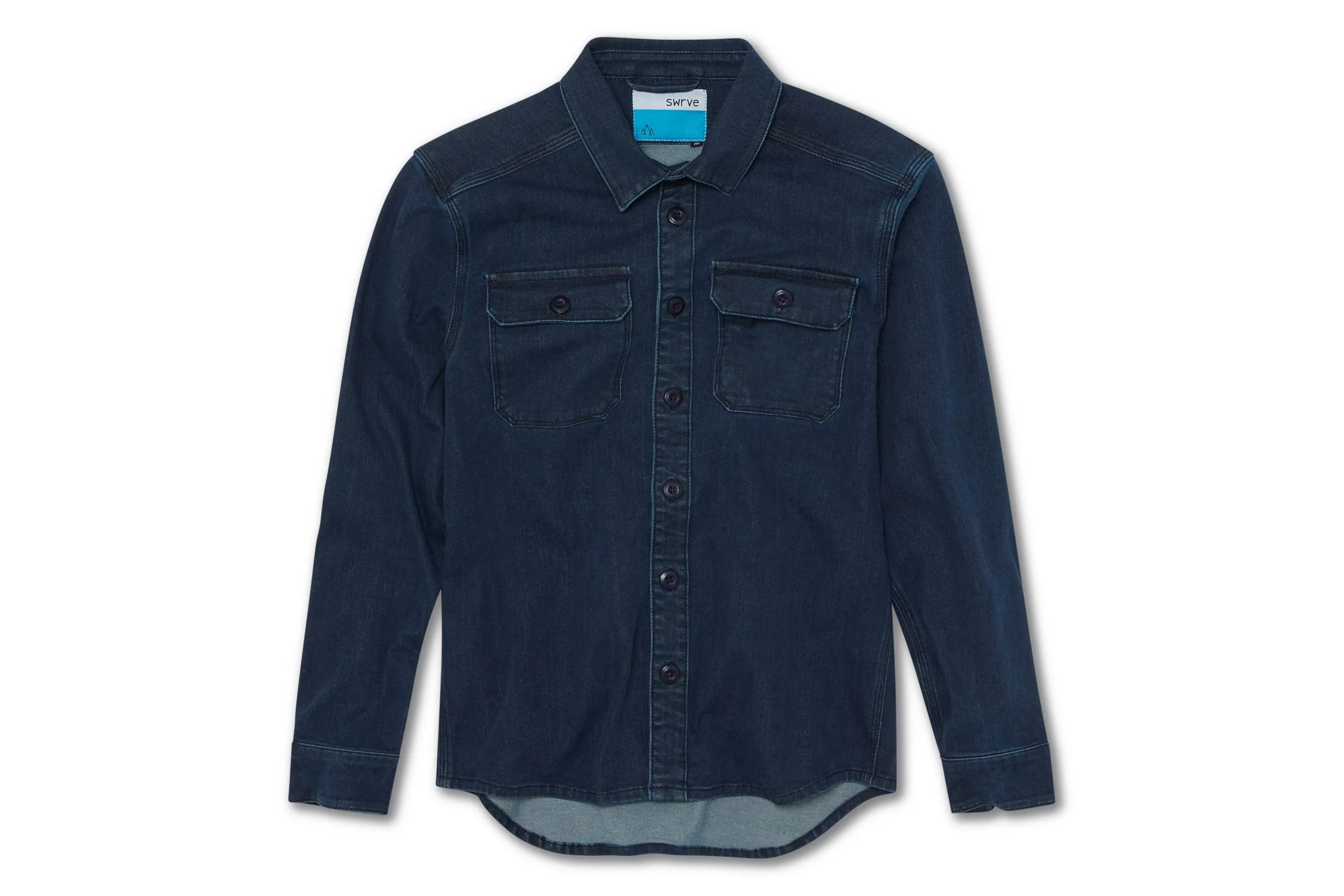 heavyweight CORDURA® DENIM shirt jacket with 4-way stretch