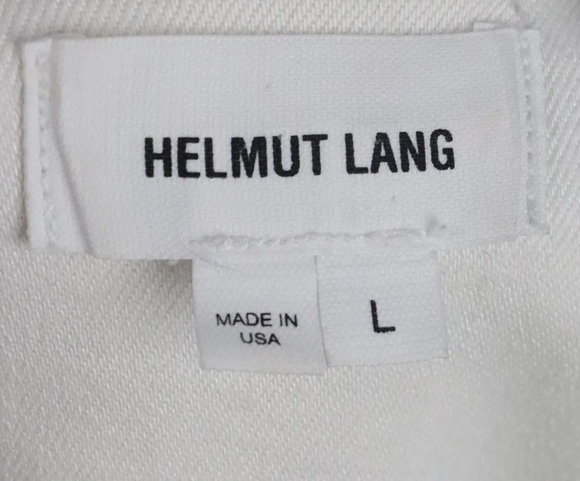 Helmut Lang White Cotton Jacket sz 8