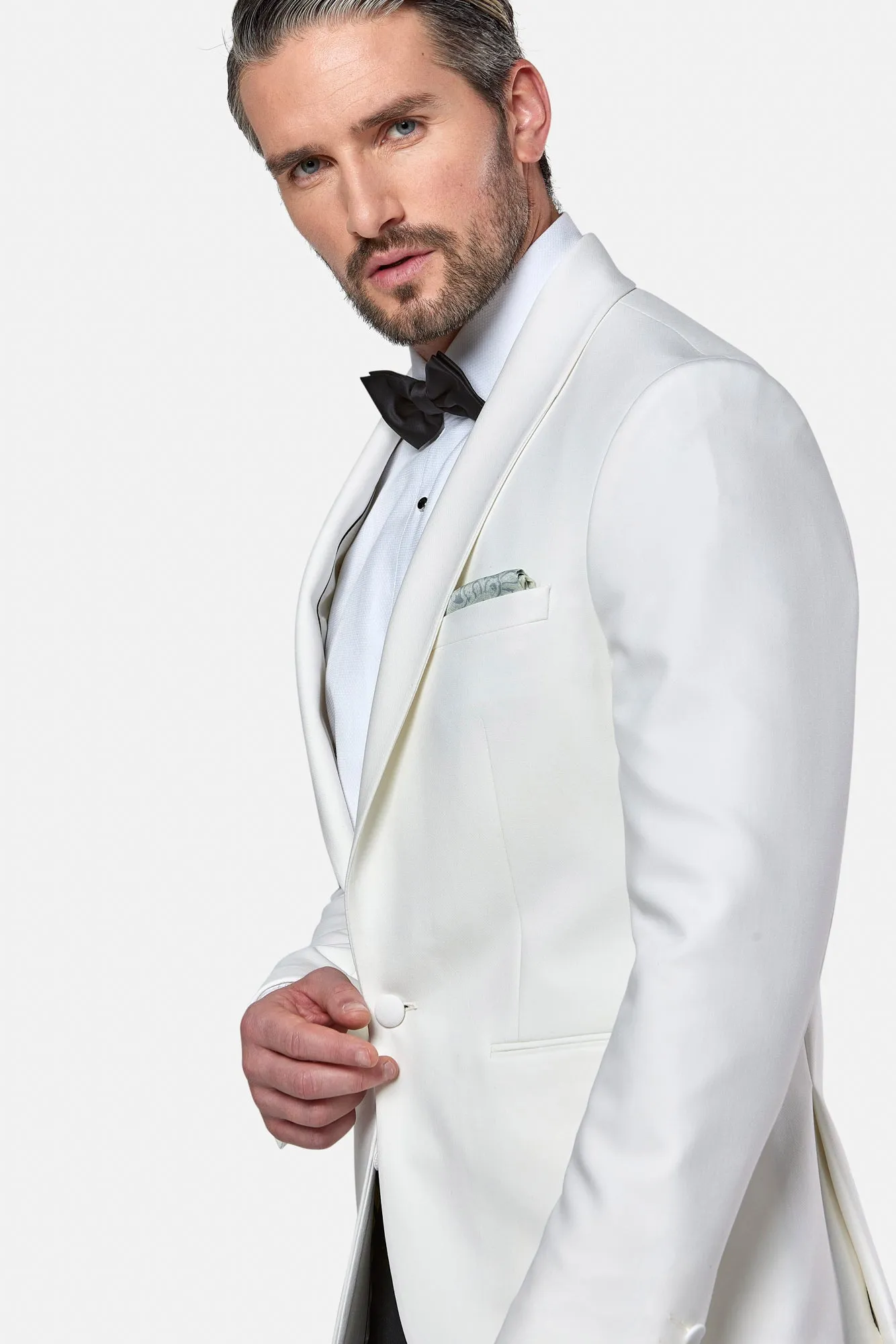 Herbie Frogg White Tuxedo Jacket