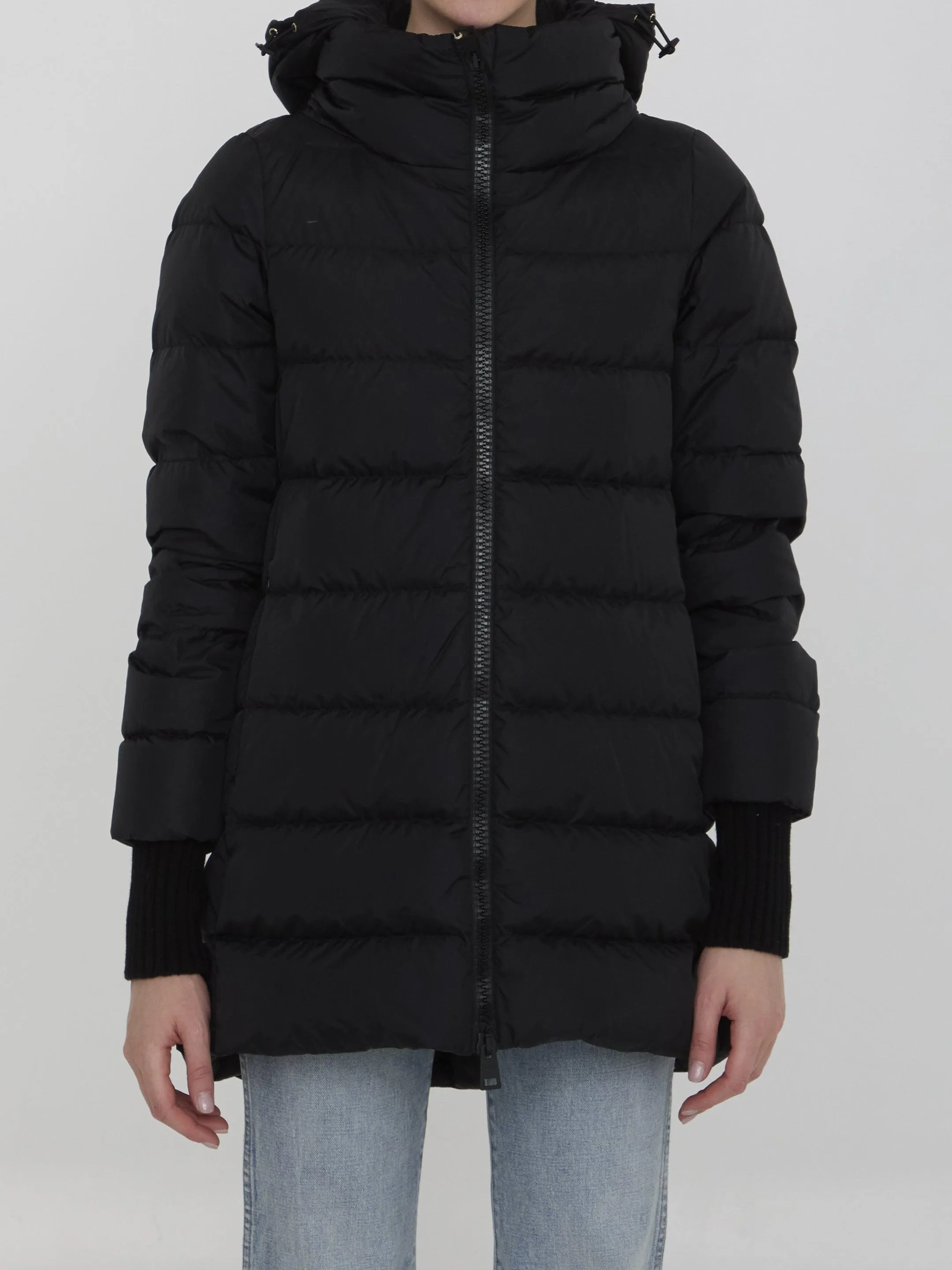 Herno Down Jacket In Nylon Black