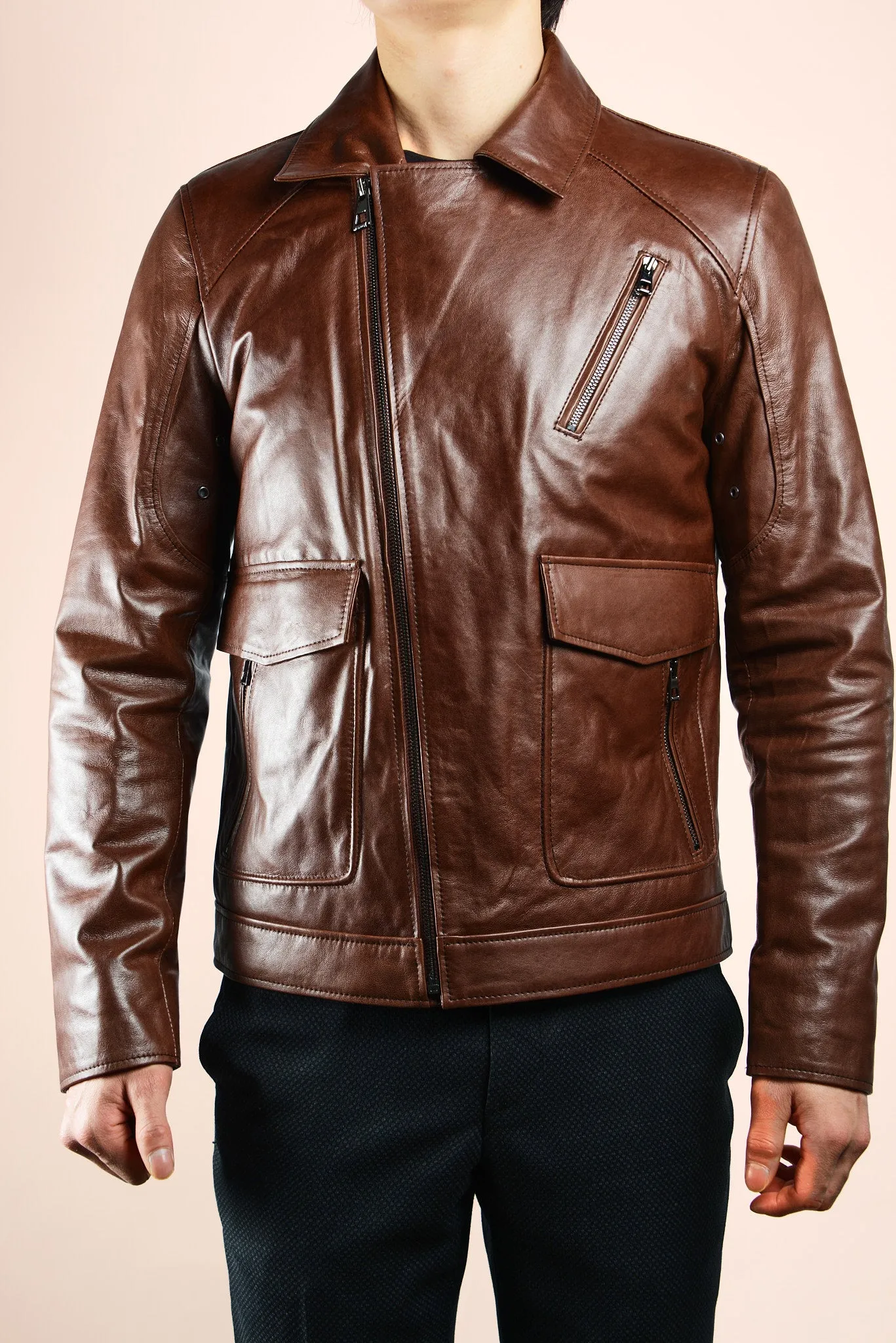 Holloway Biker Leather Jacket