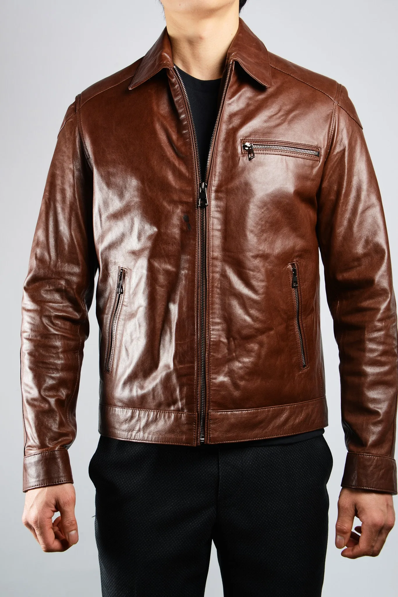 Holloway Bomber Leather Jacket