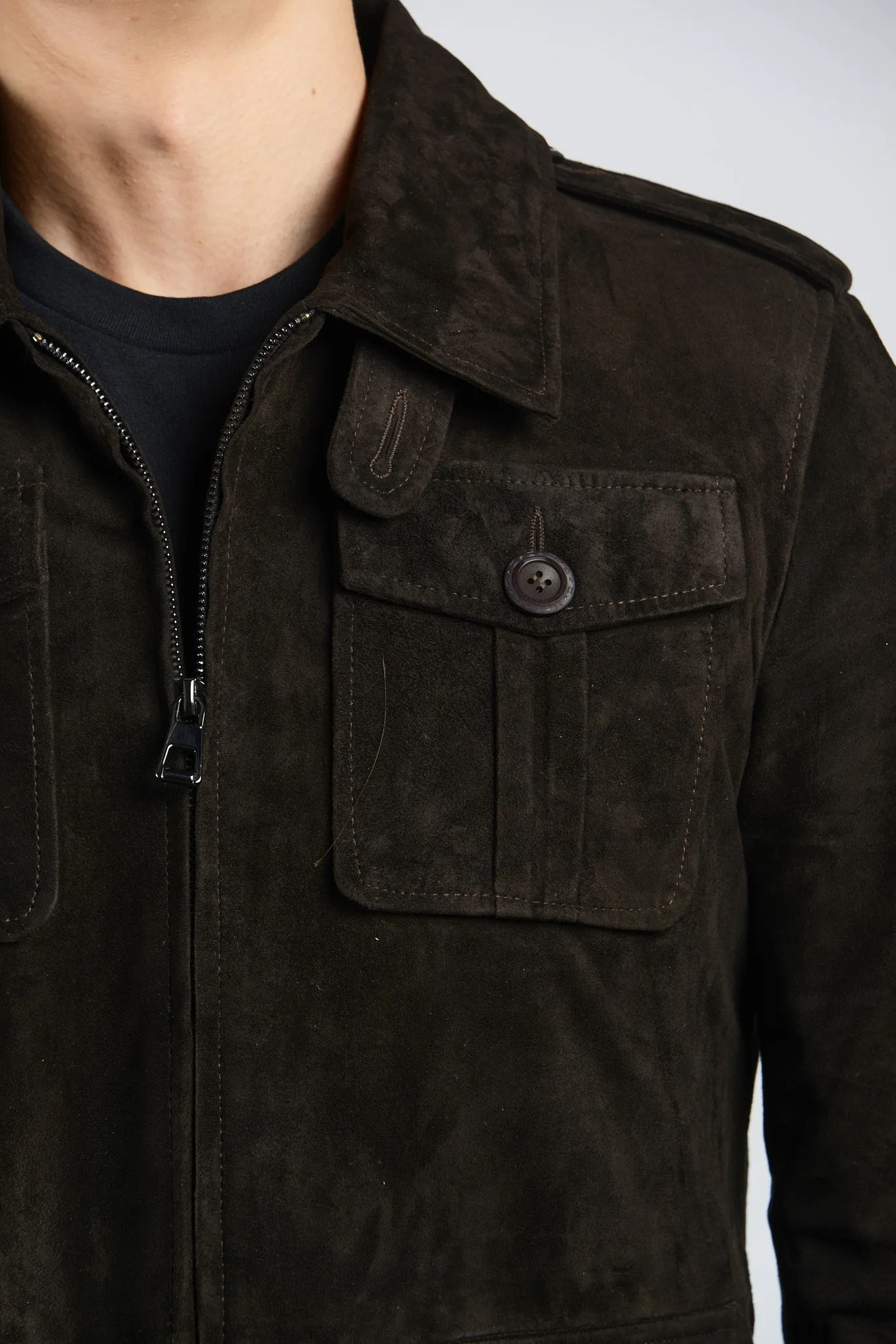 Holloway Patch Pocket Suede Jacket