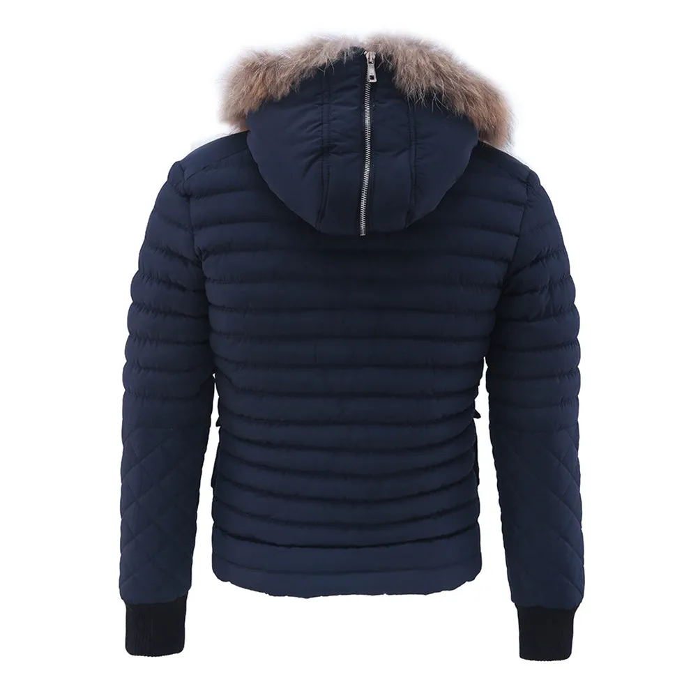 Hooded Lightweight Coat Navy