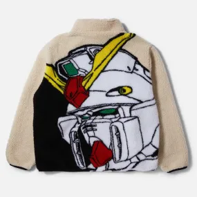 Huf - Gundam Wing Zero-One Sherpa Jacket - Natural