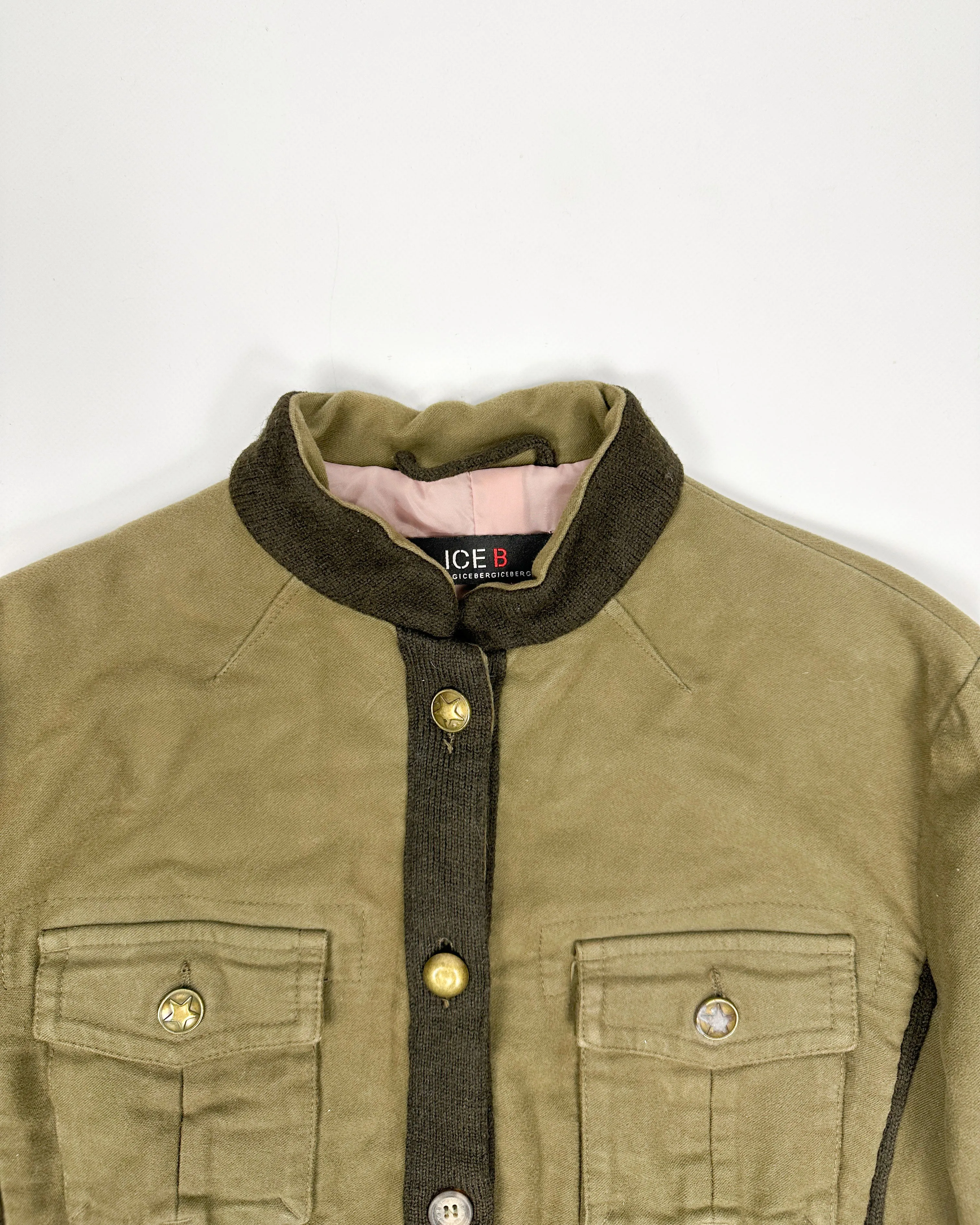 Ice B By Iceberg Utility Green Blazer 2000's