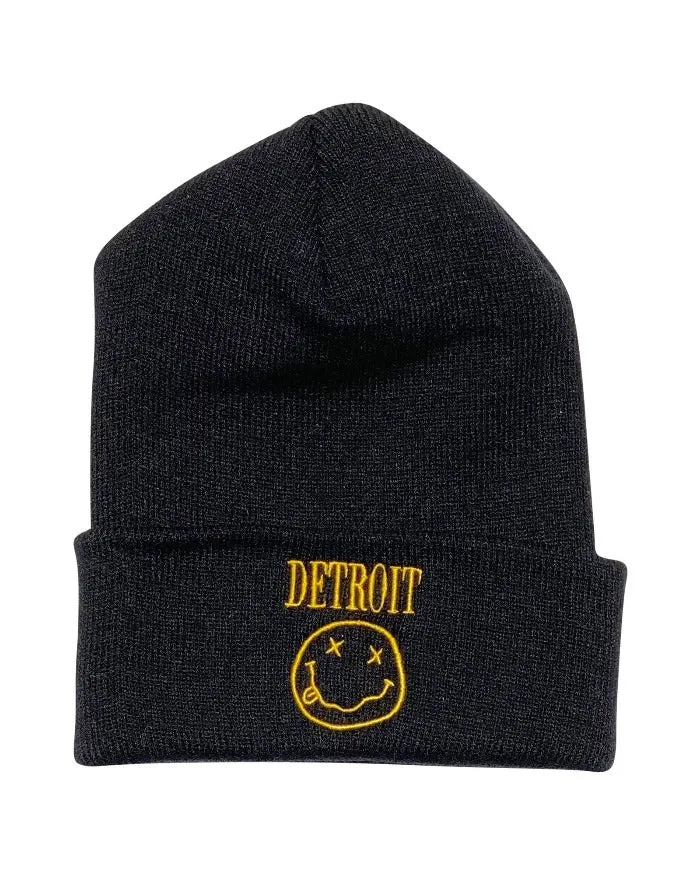 Ink Detroit Teen Spirit Knit Beanie - Black