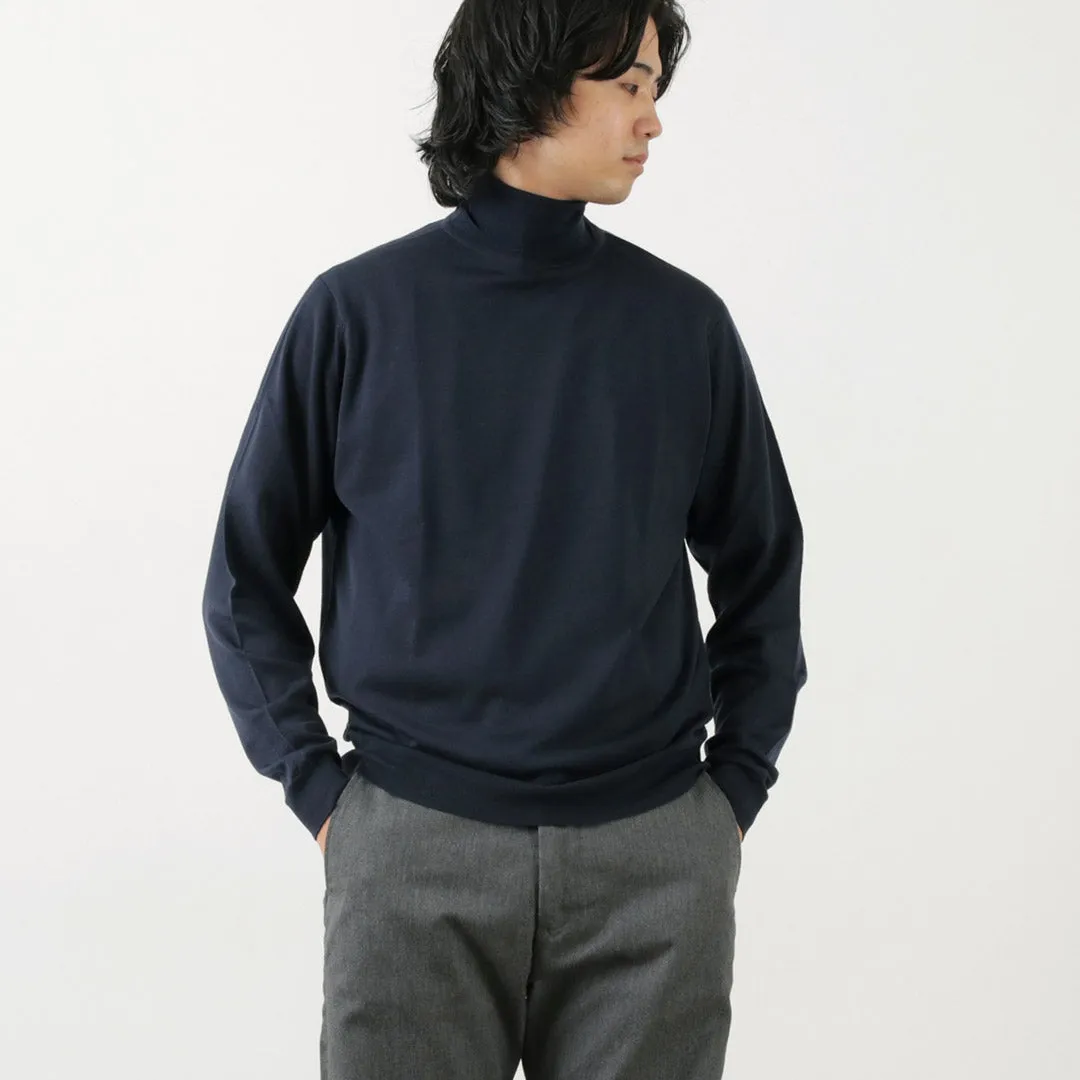 JOHN SMEDLEY / Merino Wool 30 Gauge Turtleneck Knit MODERN FIT