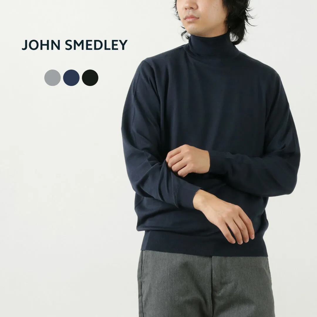 JOHN SMEDLEY / Merino Wool 30 Gauge Turtleneck Knit MODERN FIT