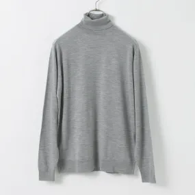 JOHN SMEDLEY / Merino Wool 30 Gauge Turtleneck Knit MODERN FIT