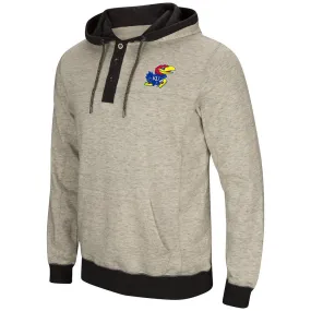 Kansas Jayhawks Colosseum Heather Gray Bolton Fleece Hoodie Sweatshirt