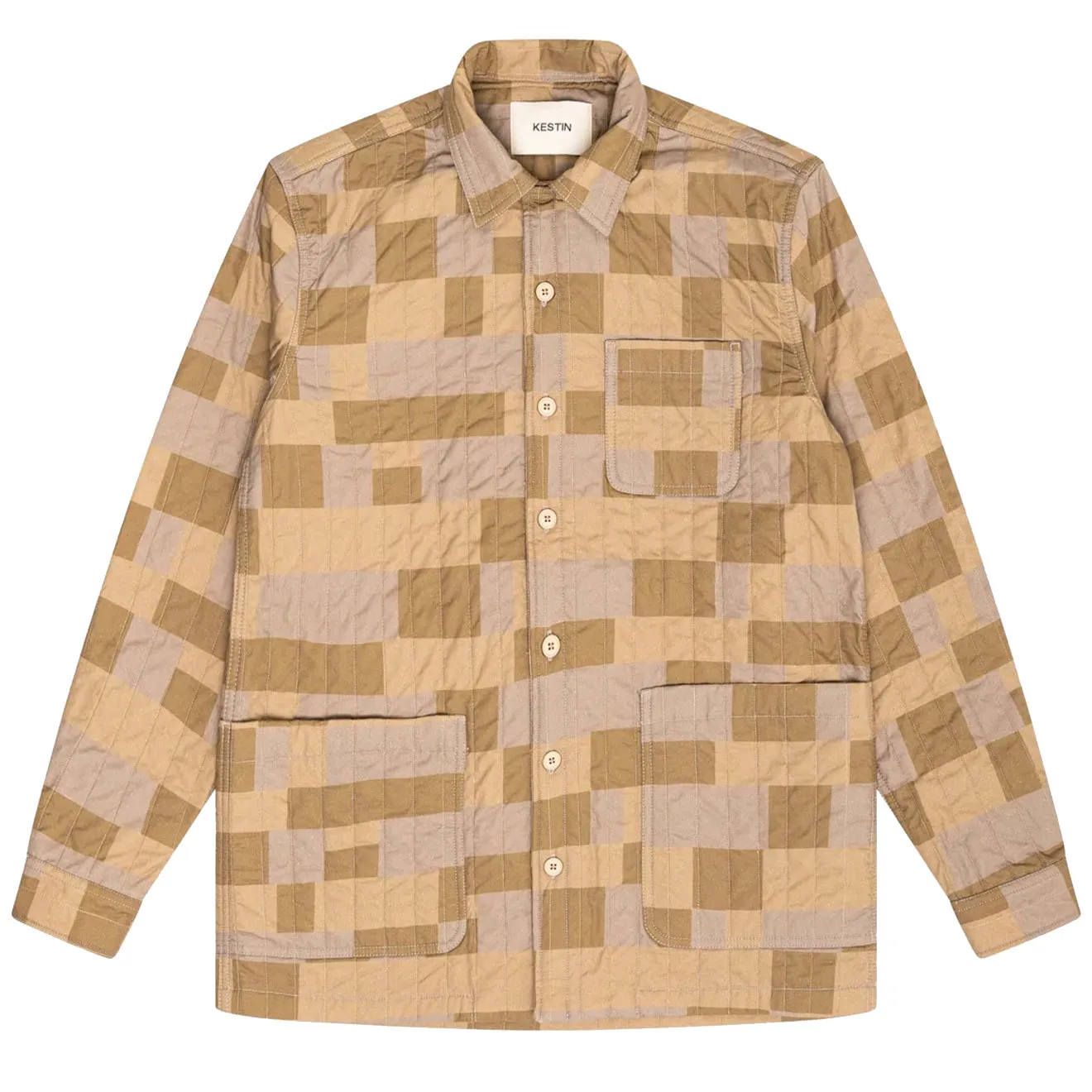 Kestin Quilted Ormiston Shirt Tan