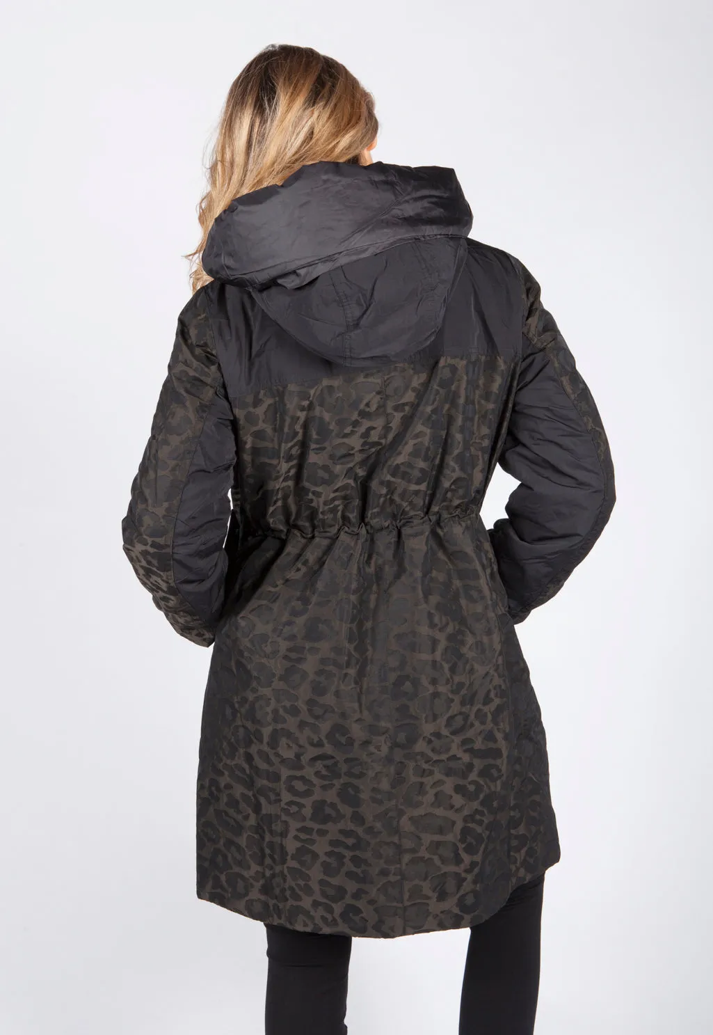 Khaki Animal Print Coat