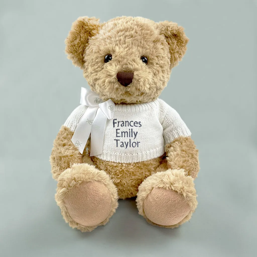 Large Personalised Christening Bear