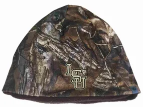 LSU Tigers TOW Camo Brown Trap 1 Reversible Knit Winter Beanie Hat Cap