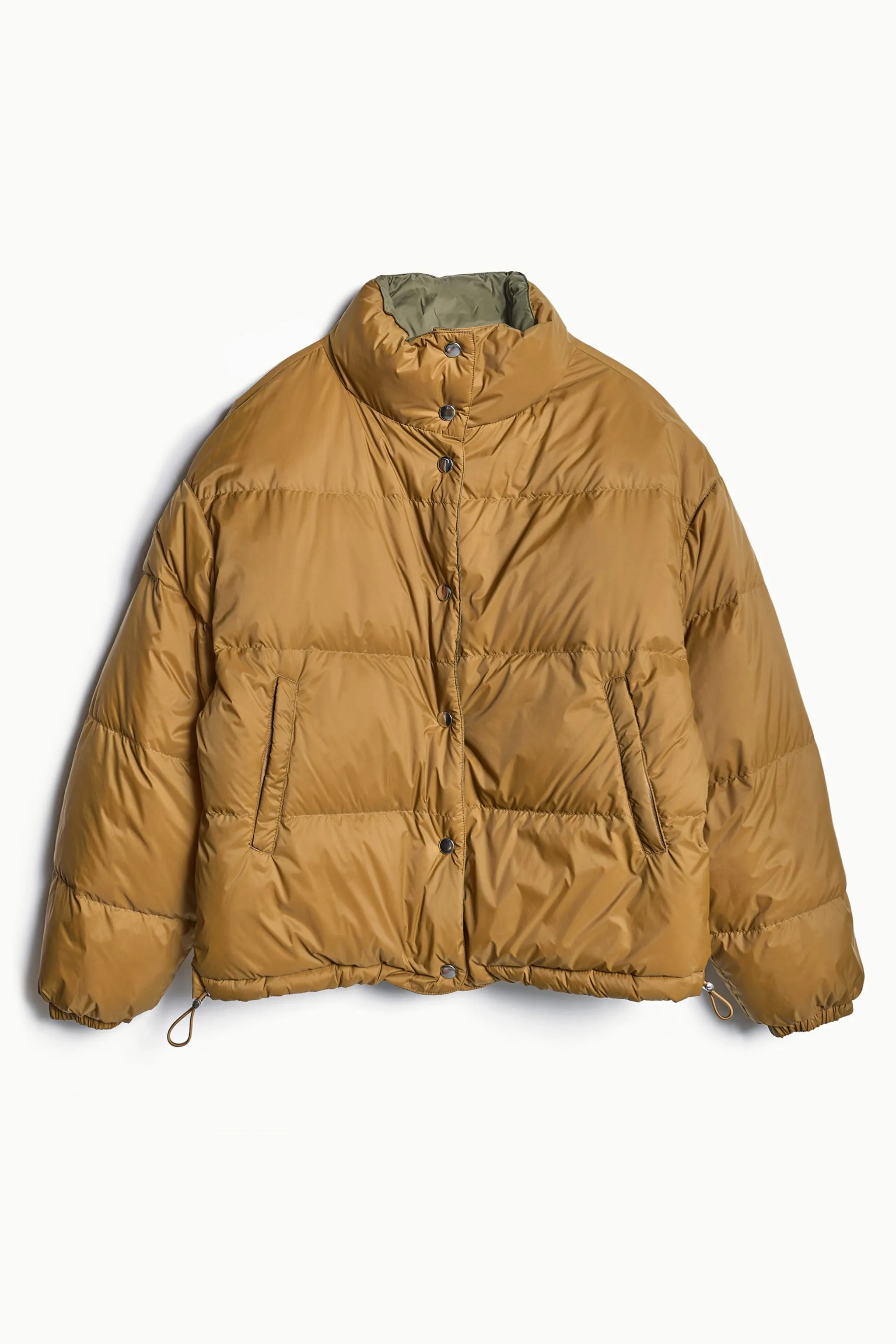 Lyceum Reversible Quilted Jacket Fatigue Green / Turmeric