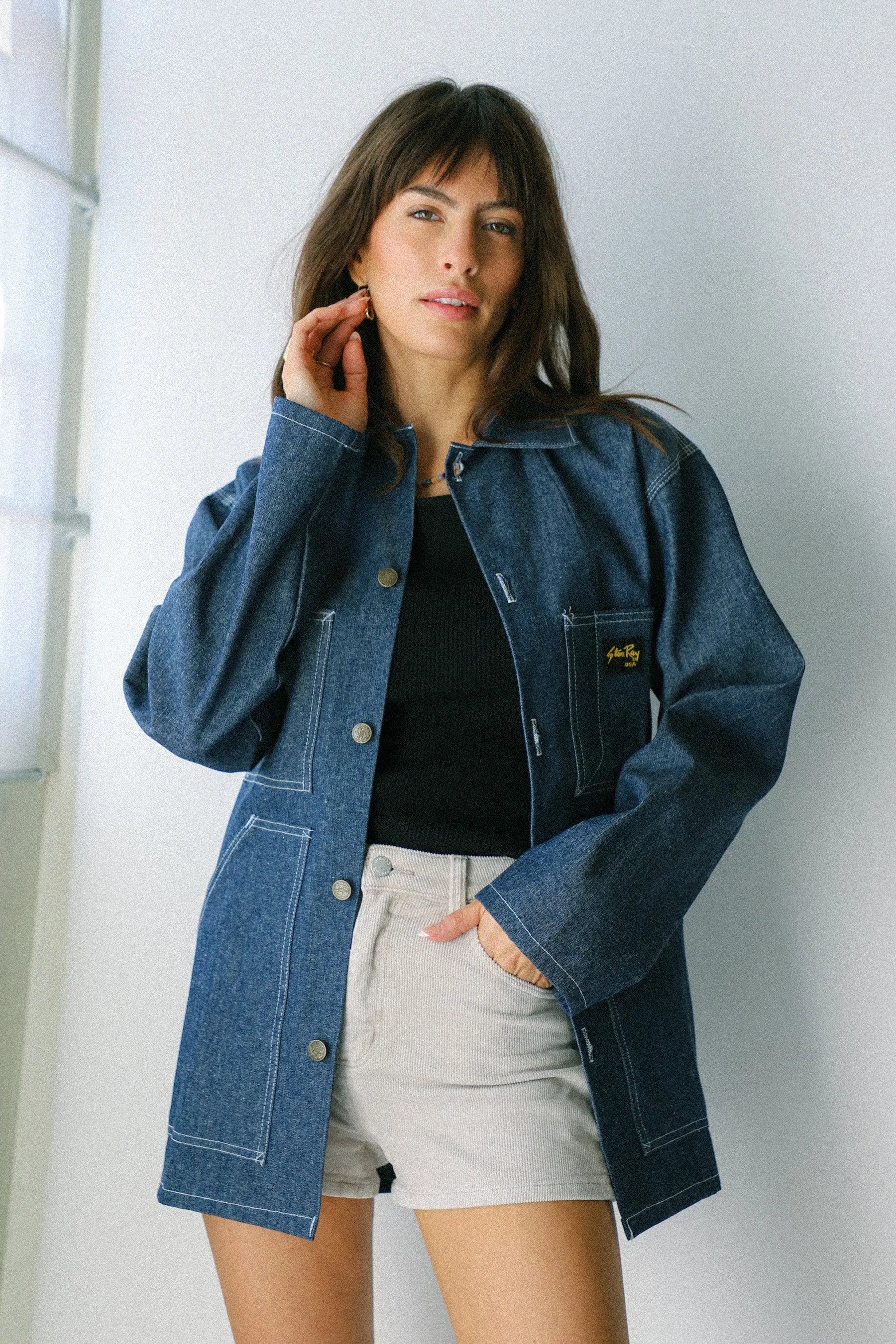 Medium Blue Shop Jacket