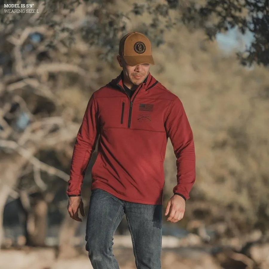 Men's Firewatch Hoodie - Red Plum