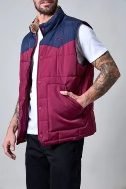 Men's Kimes Ranch Muir Trail Vest - Burgundy