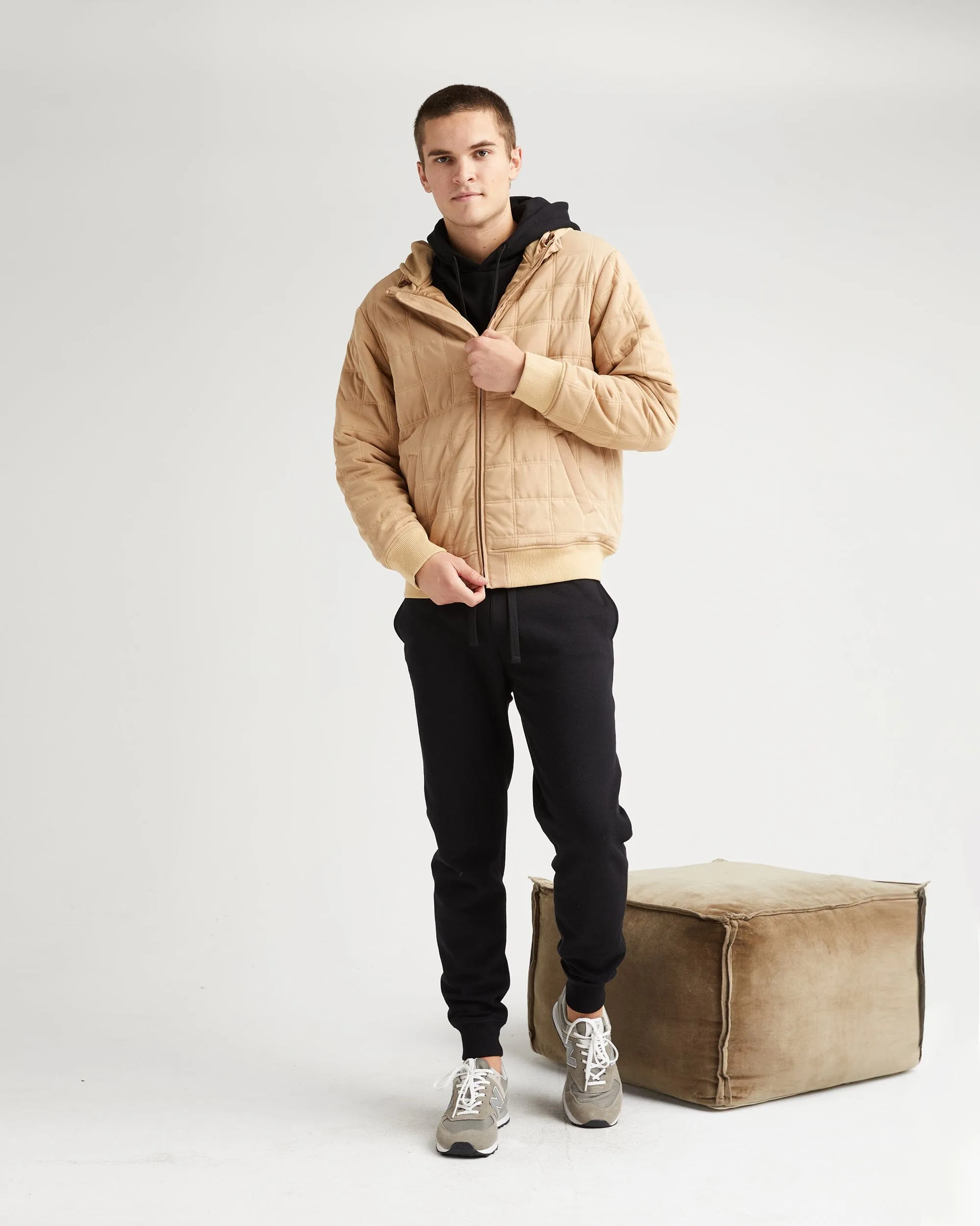 Men's Quilted Modal Bomber Jacket