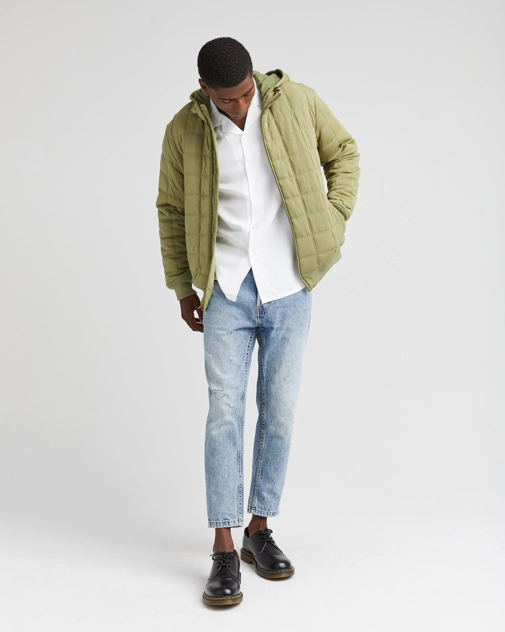 Men's Quilted Modal Bomber Jacket