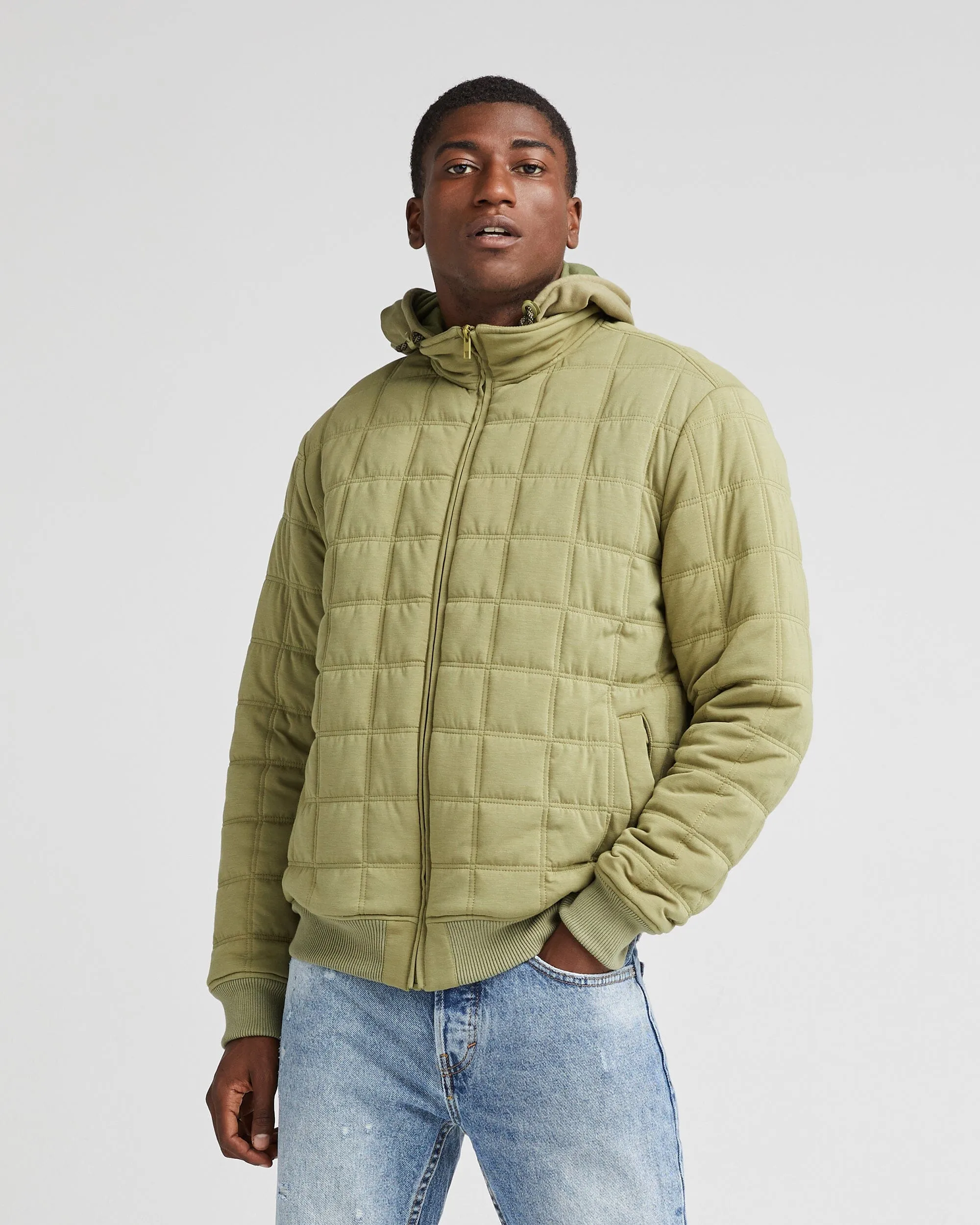 Men's Quilted Modal Bomber Jacket