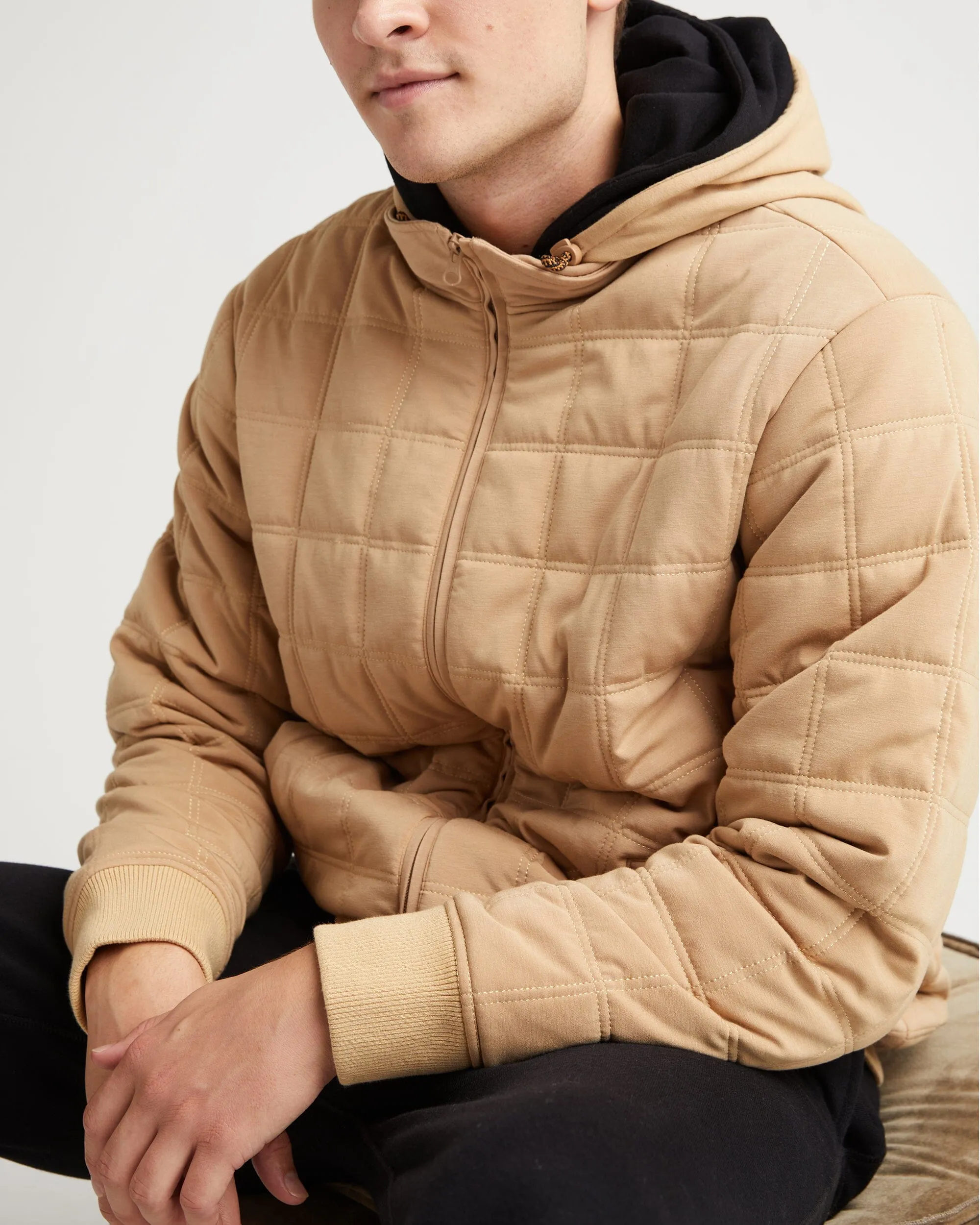 Men's Quilted Modal Bomber Jacket