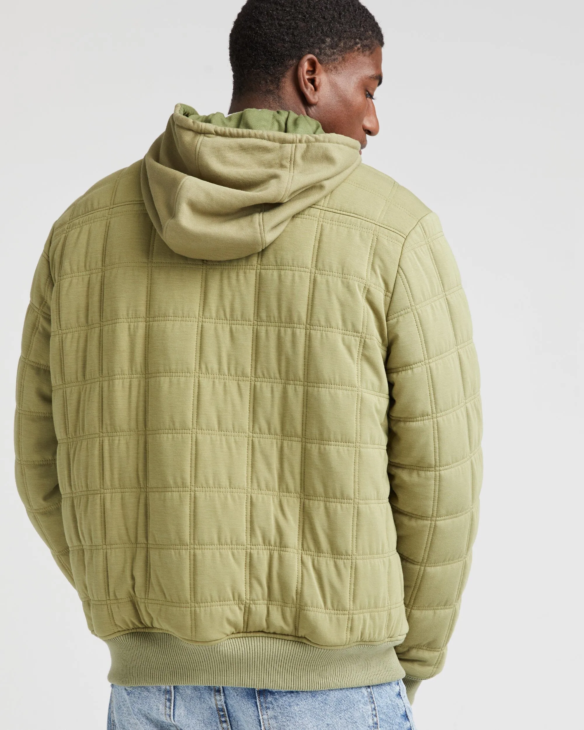 Men's Quilted Modal Bomber Jacket