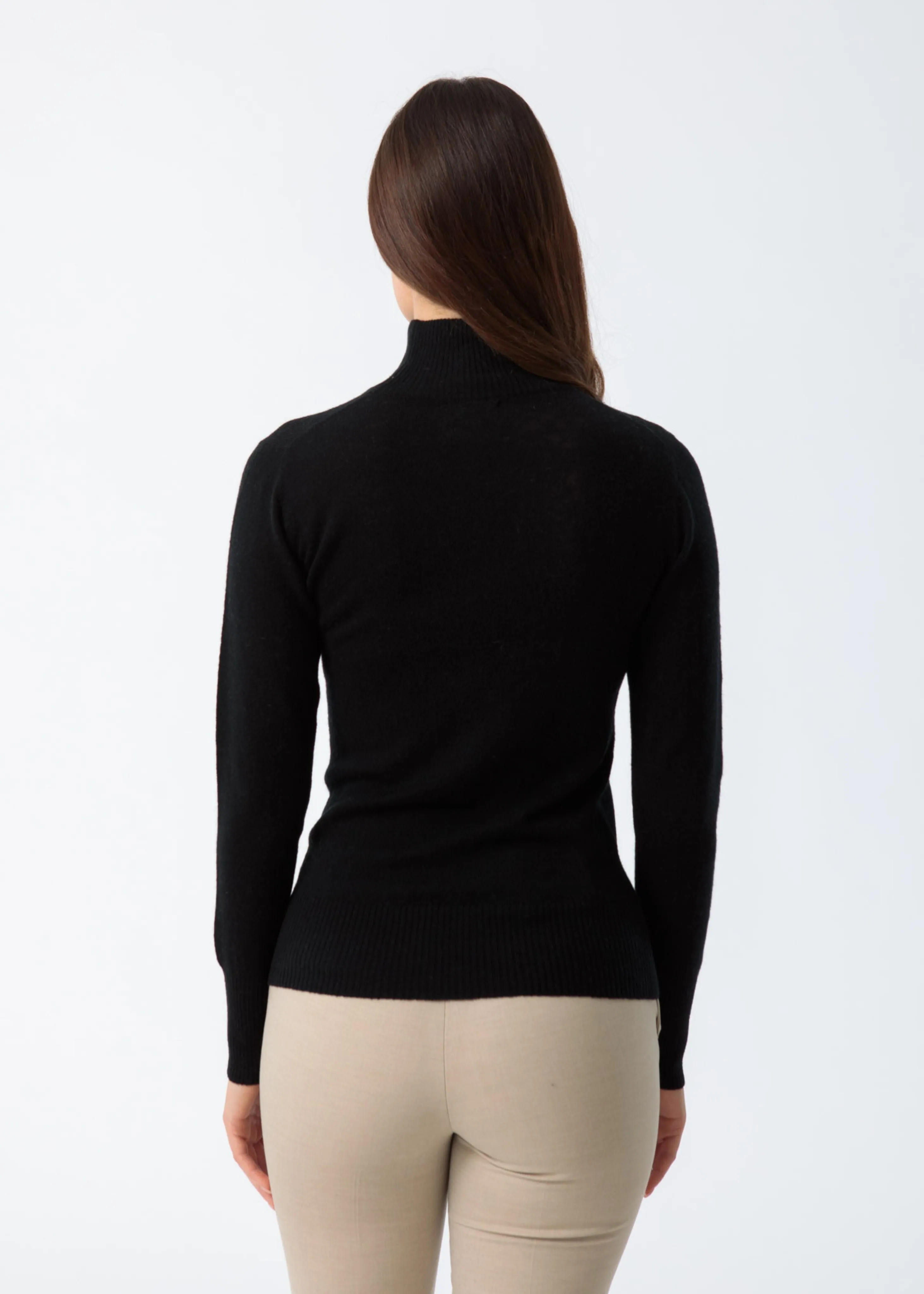 Merino turtleneck, black